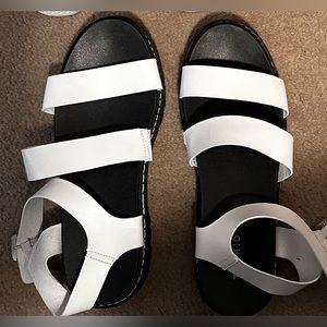 Torrid white platform sandals, 12WW